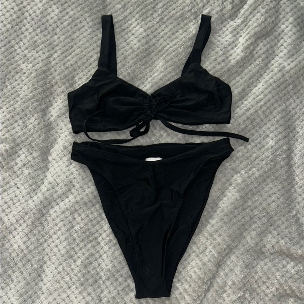 Princess Polly US4 Elegant Black Bikini Set